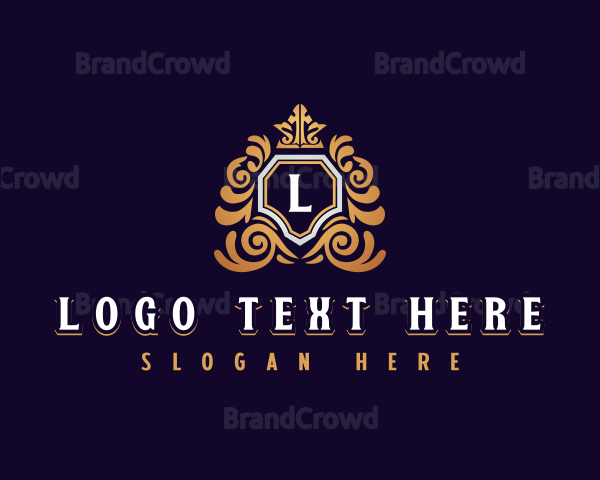 Elegant Crown Shield Logo