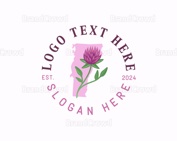 Vermont Natural Flower Logo