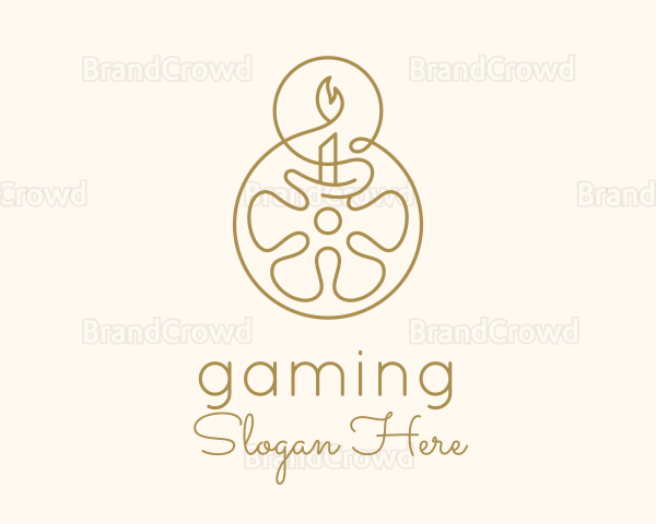 Floral Wax Candle Logo
