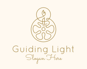 Floral Wax Candle logo design