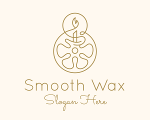 Floral Wax Candle logo design