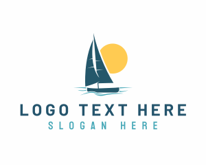Seaside - Ocean Sun Sailing logo design
