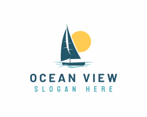 Ocean Sun Sailing logo design