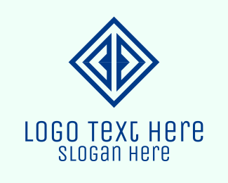 Creative Blue Diamond  logo design