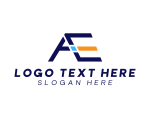 Letter Ae - Express Logistics Letter AE logo design