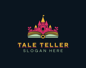 Storytelling - Leaning Castle Book logo design