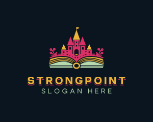 Child - Leaning Castle Book logo design