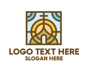Temple - Colorful Mosaic Christian Church logo design