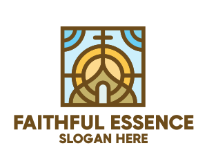 Faith - Colorful Mosaic Christian Church logo design