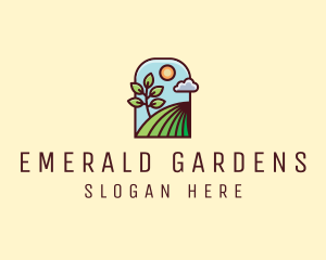 Nature Lawn Garden logo design