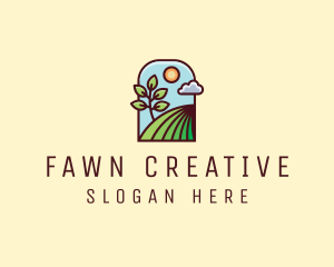 Nature Lawn Garden logo design