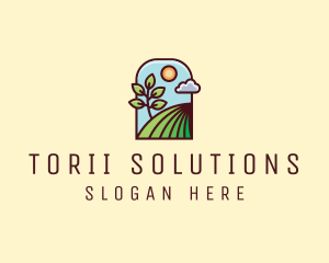 Nature Lawn Garden logo design