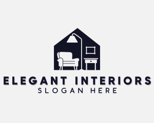 Decorator - Home Decor Furnishing logo design