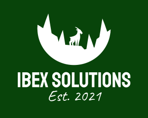 Ibex - Mountain Goat Forest logo design