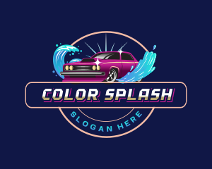 Carwash Automotive Cleaning logo design