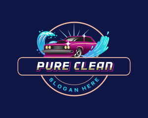 Carwash Automotive Cleaning logo design