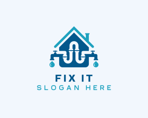 Faucet Plumbing Fix logo design