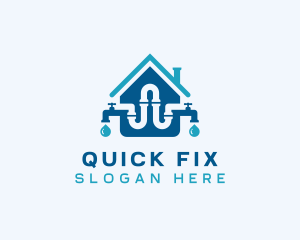 Faucet Plumbing Fix logo design