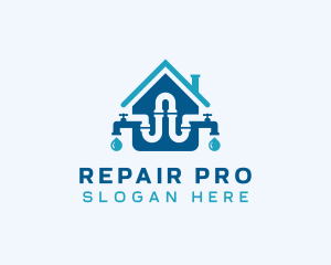 Faucet Plumbing Fix logo design