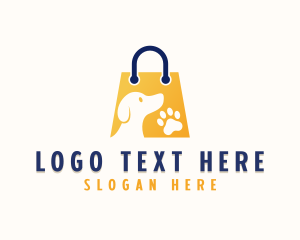 Mall - Pet Dog Shopping Bag logo design