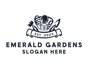 Landscaping Plant Gardener logo design