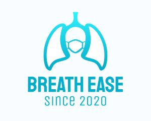 Respiratory - Face Mask Lungs logo design