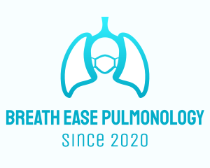 Pulmonology - Face Mask Lungs logo design