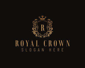 Crown Royalty Shield logo design