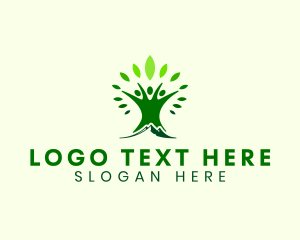 Yoga - Nature Community Environmentalist logo design