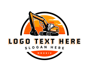 Heavy Vehicle - City Building Excavator logo design