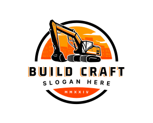 City Building Excavator logo design