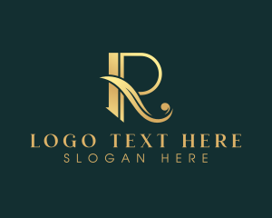 Startup - Boutique Luxury Elegant Letter R logo design