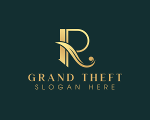 Advertiser - Boutique Luxury Elegant Letter R logo design