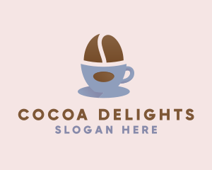 Coffee Bean Cup logo design