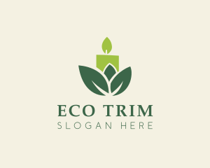 Eco Candle Fire logo design