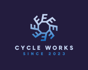 Cycle - Circle Letter E Cycle logo design