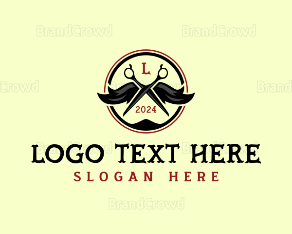 Barbershop Fashion Grooming Logo