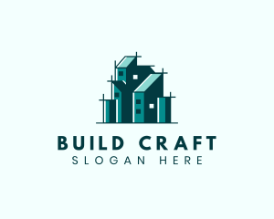 Building Blueprint Architecture logo design