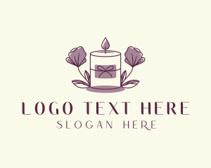 Candlelight - Floral Scented Candle logo design