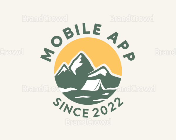 Outdoor Camp Mountain Logo