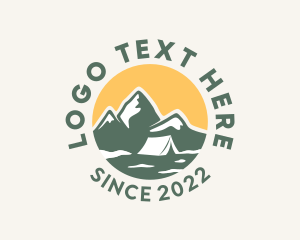 Post Stamp - Outdoor Camp Mountain logo design
