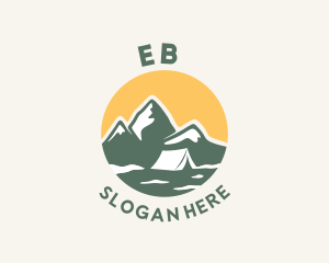 Outdoor Camp Mountain  Logo