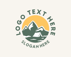 Outdoor Camp Mountain  Logo