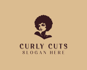 Curly - Curly Hairdresser Salon logo design