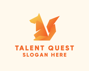 Stationery - Orange Fox Origami logo design