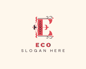 Elegant Fashion Tailoring Letter E Logo