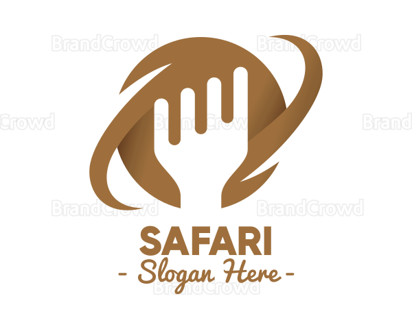 Brown Fork Planet Logo