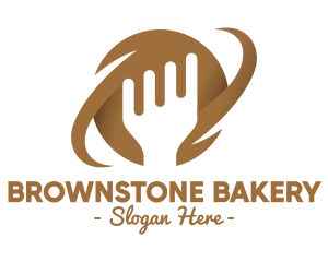 Brown - Brown Fork Planet logo design