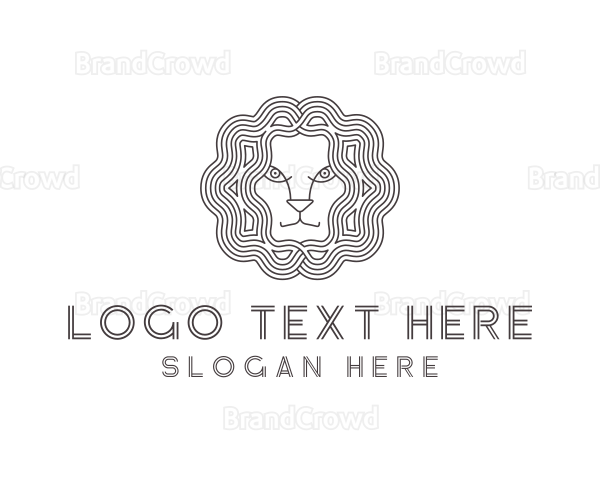 Lion Animal Head Logo