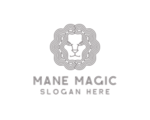 Mane - Lion Animal Head logo design